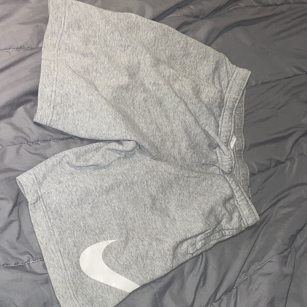 Gray Nike sweatshorts